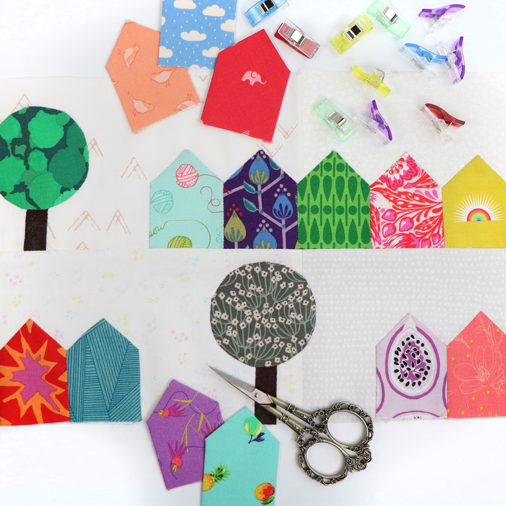 Tiny Town Cot Quilt Kit Sue Spargo Folk Art Quilts